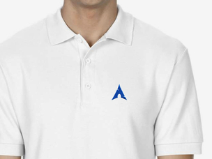 Arch Linux (type 2) Polo Shirt (white)